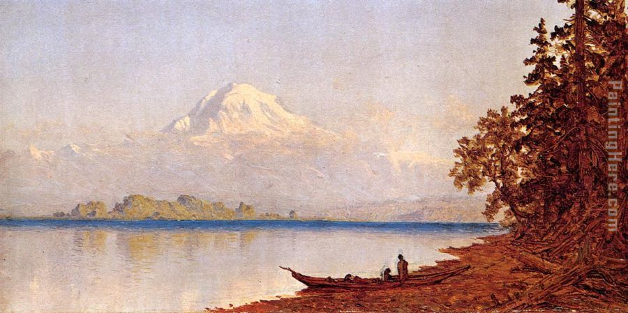 Mount Ranier, Washington Territory painting - Sanford Robinson Gifford Mount Ranier, Washington Territory art painting